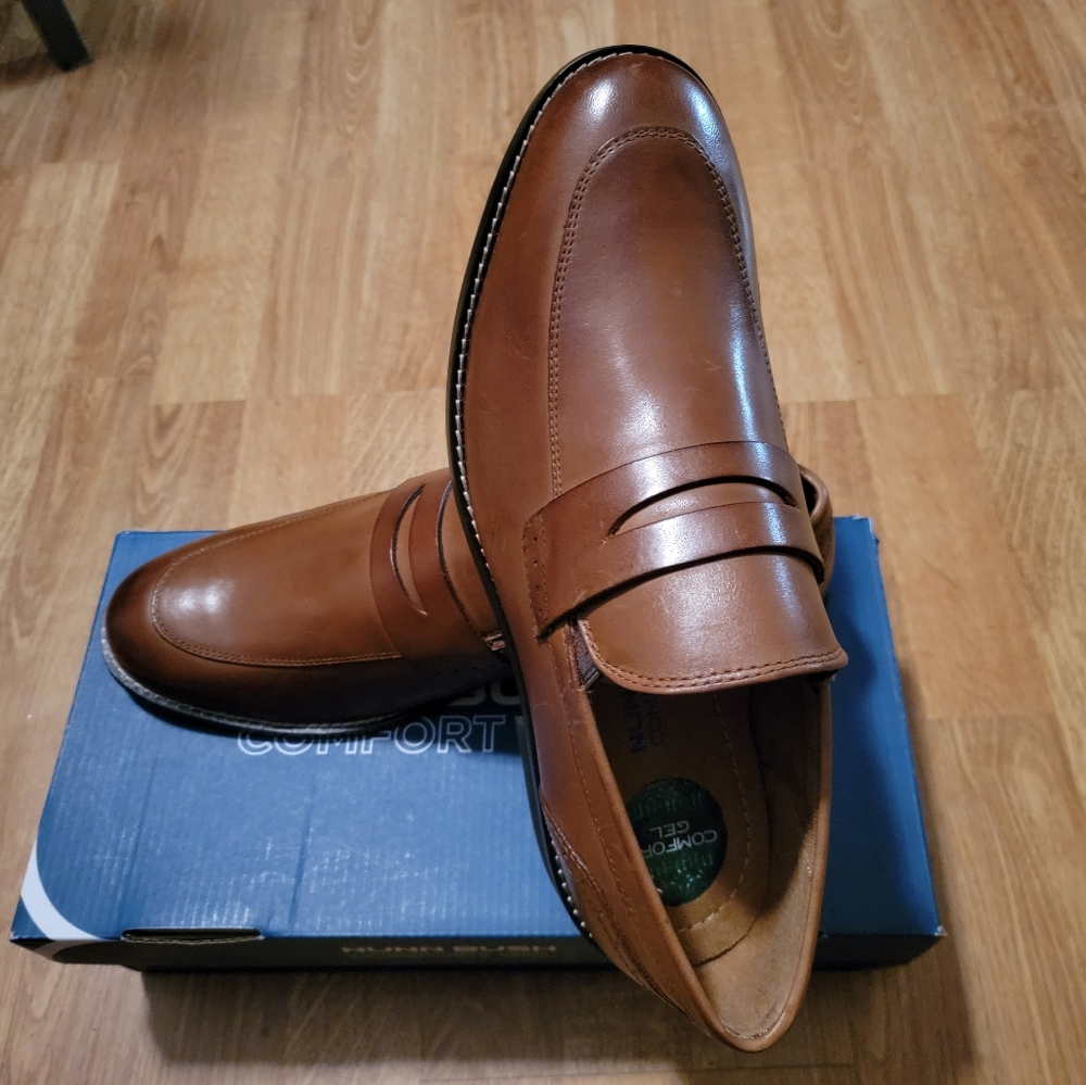 Nunn Bush Comfort Gel Strata Loafers, Cognac